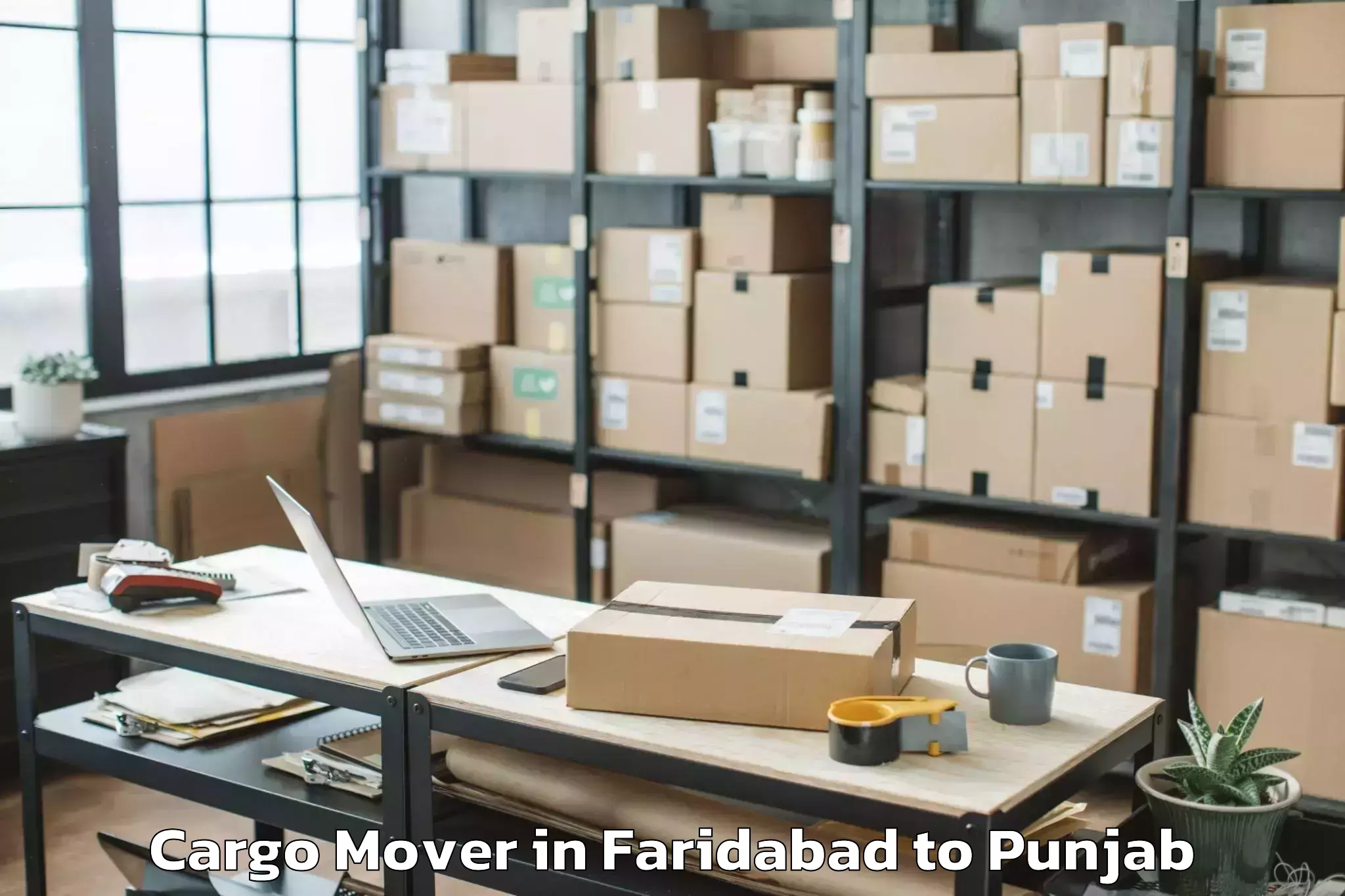 Faridabad to Mukerian Cargo Mover Booking